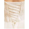 Robe de mariée longue bustier en plumes collection 2015