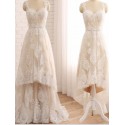 Robe de mariée dentelle rétro vintage  longue ou courte devant