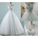 Robe de mariée bustier bretelle princesse