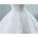 Robe de mariée bustier bretelle princesse