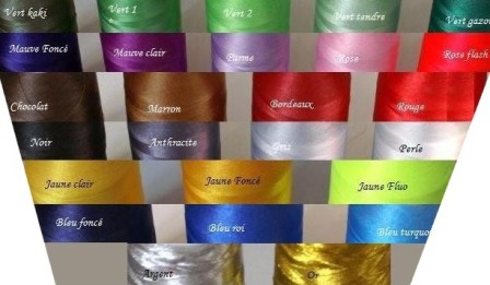 Nuancier de couleurs pour la broderie de votre coussin porte-alliances